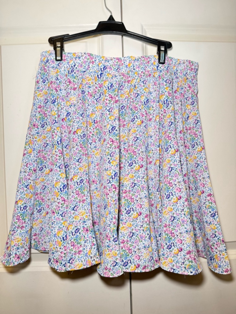 Skies Are Blue Multicolor Floral Skater Skirt